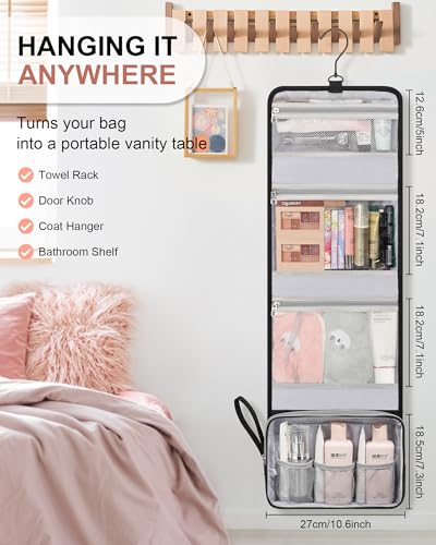Relavel Hanging Toiletry Organizer Black