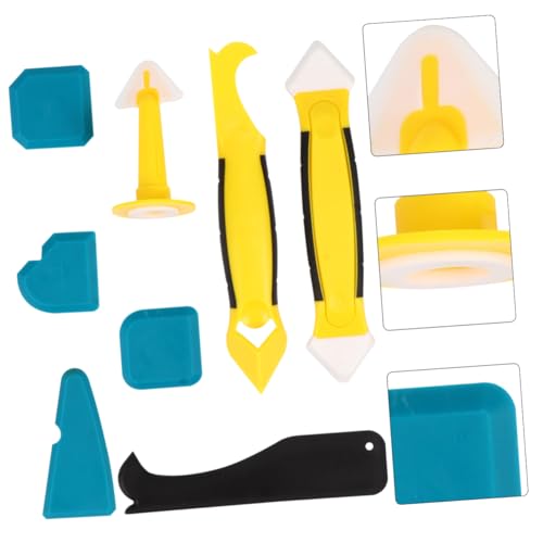 BUTIFULSIC 8-piece Professional Caulk Removal Tool Set Easy-to-clean Reusable Non-slip Sealant Scraper for Home Improvement