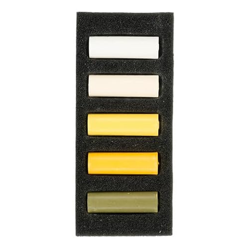 Rembrandt Conjunto de pastel macio, Warm Yellows, 5 Half Sticks in Micro Set, 1