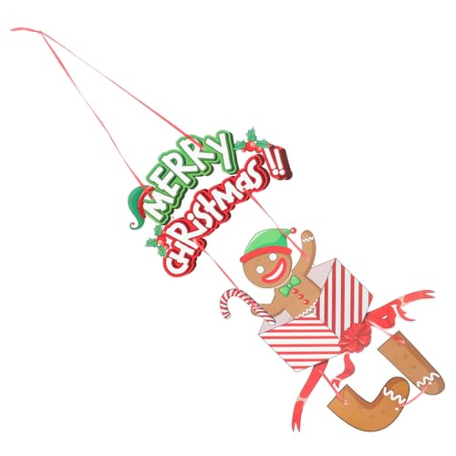 ABOOFAN 1 Juego Natal decoração Christmas Decor decoración de Pared decoración casa decoração Parede Adornos Decoraciones navideñas Oro Decoración navideña Adorno Colgante de Navidad Papel