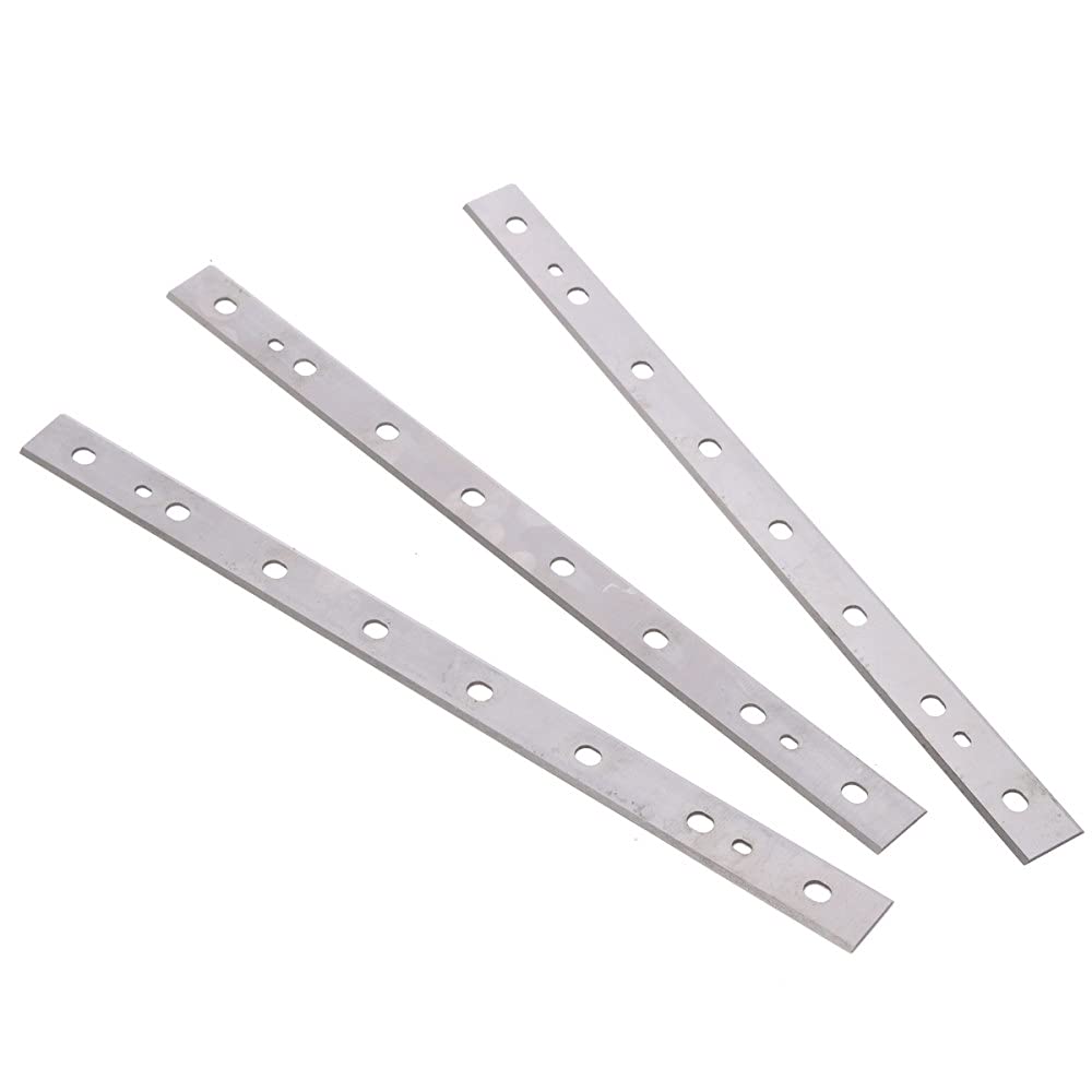 Repuesto de cuchillas cepilladoras de 13 pulgadas para cuchillo cepillador de madera DeWalt DW735 DW735X para carpintería, juego de 3, como se muestra