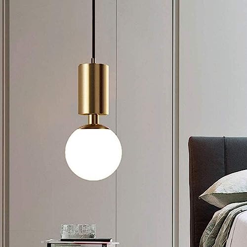 Lámpara colgante de vidrio de aluminio para decorar una isla de cocina 3
