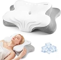 VYLEE Memory Foam Pillow, Neck Pillow, Ergonomic Pillow, Cervical Pillow