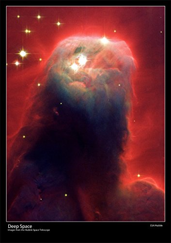 Tiger Moon Hubble Space Telescope Poster - Ghostly Pillar of Gas and Dust - Size A2-42 x 59.4 cm