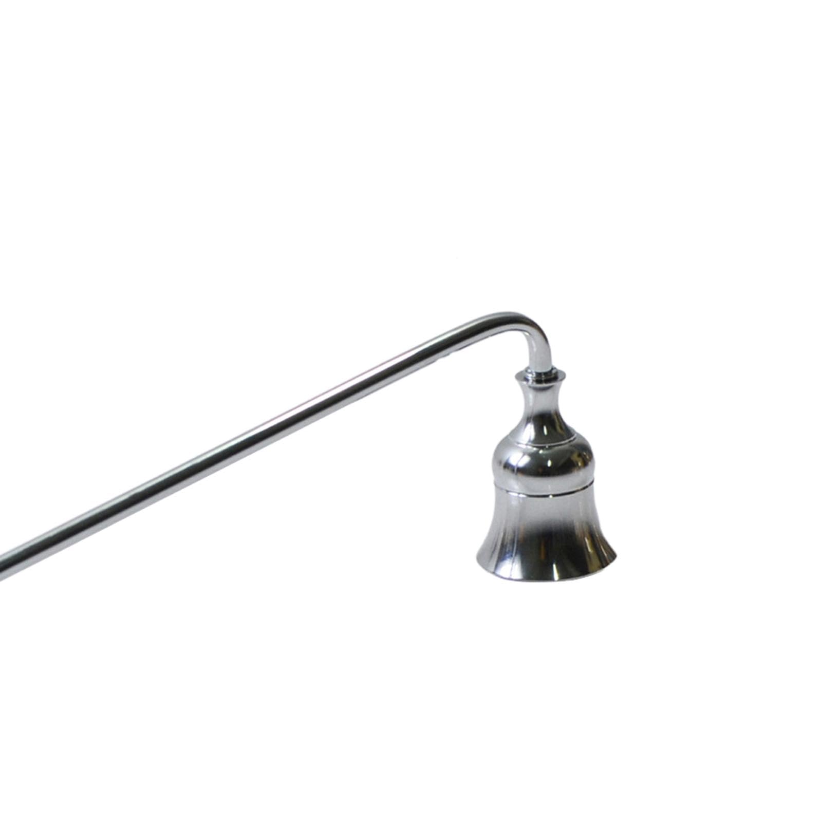 Truosbis Candle Extinguishing Tool Candle Stopper Wick Trimmer Cover Length 23cm for Putting Out Candle Flame Multifunctional, Silvery