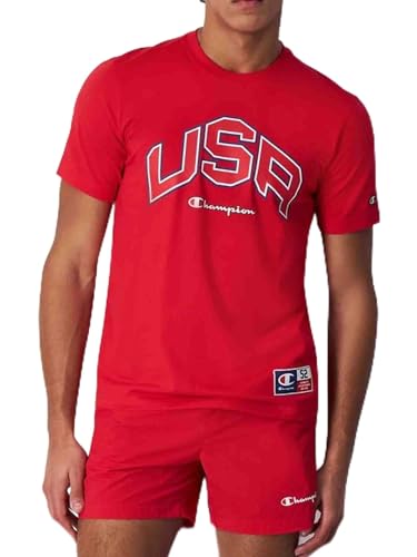 T-Shirt Champion Legacy Retro Sport homme anti-déformation en coton