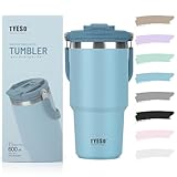 TYESO タンブラー ストロー付き 600ml �