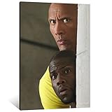 Central Intelligence Comedy Movie Dwayne Johnson and Kevin Hart Poster Decorative Painting Canvas Wall Art Living Room Posters Bedroom Painting 12x18inch(30x45cm)