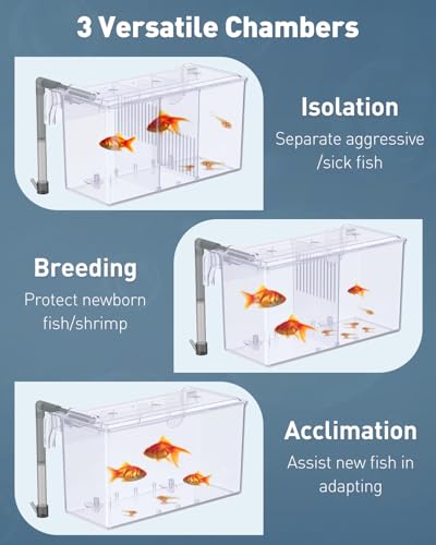image for Pawfly Aquarium Fish Breeding Box Fish Tank Hatchery Incubator Acrylic