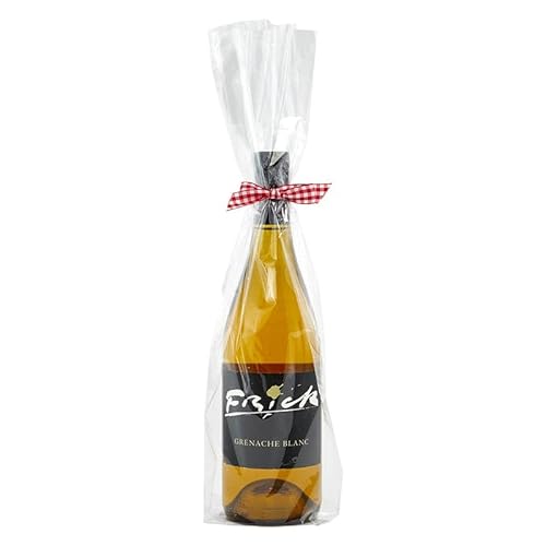 Paper Mart 4 x 17 Inch Wine Bags, Pack of 100 Clear Cellophane Gift Bags with 2.5 Inch Gusset