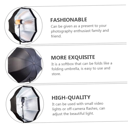 Image of Sewroro Octagonal Softbox Photography Lighting Modifier for Studio Flashlight, Umbrella Softbox Photo Light Box with Diffuser, Professional Photo and Video Shooting Equipment
