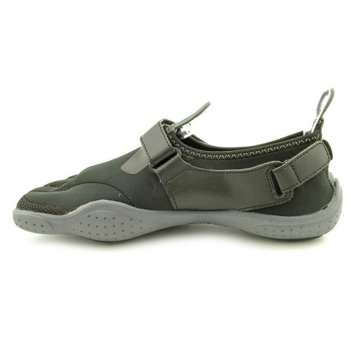 Image of Fila Men's Skele-Toes Ez Slide Drainage Sneakers, Black Man-Made, Mesh, 14 M