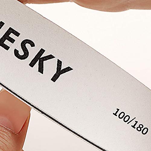 BLUESKY Nail File Rhombus 100/180, Nagelfeile, Doppelseitige, Dual Grade Grit, Nagelfeilen für Gelnägel, Professionelles… – Bild 4