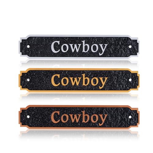 WJSIGN Custom Horse Name Plate - Personalized Pet Name Sign Plaque for Outside Stall,Barn,Stable - Acrylic/Metal Option, 10'' x 2'',Style 4