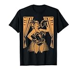 Photo Gallery pin-up classic glamour retro t-shirt gift shop - donna - unisex adulti - manica corta - t-shirt - nero - s - grafica retrò burlesque pin-up con ventaglio Photo Gallery pin-up classic glamour retro t-shirt gift shop - donna - unisex adulti - manica corta - t-shirt - nero - s - grafica retrò burlesque pin-up con ventaglio