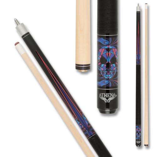 Athena ATH55 Taco de Billar Blue Kaleidoscope Skull