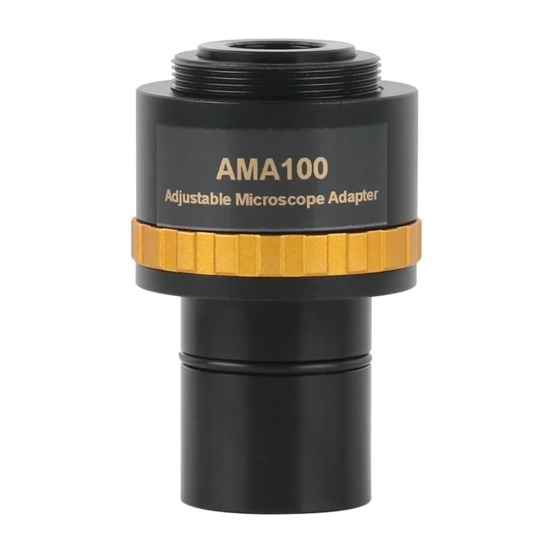 PtaTt Handheld Digital Microscope Accessories 0.37X 0.5X 0.75X Microscope Electronic Eyepiece C-Mount Adapter Lens to 23.2mm for Microscope Camera Microscope Accessories (Size : AMA100), PtaTt7151