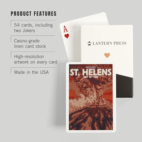 Baraja de 52 cartas Poker Mount St. Helens Washington miniatura 3