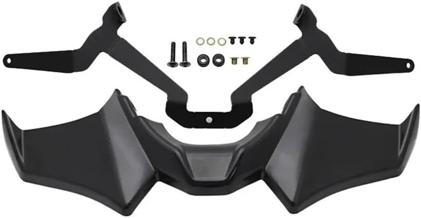 Motorcycle Side Wind Wing for MT-07 SP 2021 2022 2023 2024 Motorcycle Sport Downforce Front Spoilers Aerodynamic Wing Deflector Motorcycle Spoiler Wing(Carbon Fiber Look)