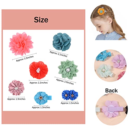 23Pcs Baby Girl Flower And Bow Hair Clips Floral Barrettes For Infants Toddlers School Girls #TOP1