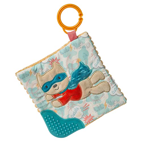 Image of Mary Meyer Crinkle Teether Toy with Baby Paper and Squeaker, 6 x 6-Inches, Lil' Hero