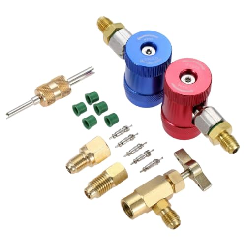 Adaptador R1234YF ajustable que elimina fugas de gas en mantenimiento HVAC de coche