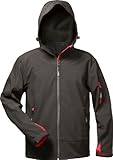 elysee softshell jacke winter Elysee Softshelljacke ZETA mit Kapuze schwarz-rot Gr. M