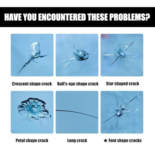 WALDSEELE Auto Windschutzscheibe Riss Reparatur Flüssigkeit,Steinschlag Reparaturset Windschutzscheibe,Glas Reparatur Flüssigkeit gegen Risse,Lang anhaltende Auto Scheiben Reparatur Kit 20ml