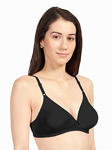 Image of SONARI Omania Womens Non-Padded Cotton Polyester Bras - Solid, Non-Wired, Medium Coverage, Hand Washable (Pack of 2)
