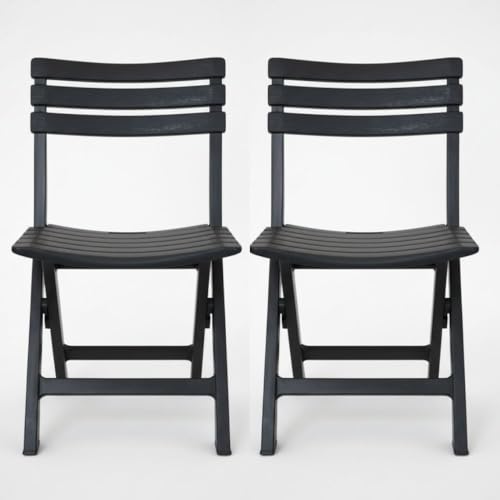 Cadeira Portátil Dobrável Preta – Ideal para Eventos, Praia e Camping | Plástico Reforçado 100 kg (1)