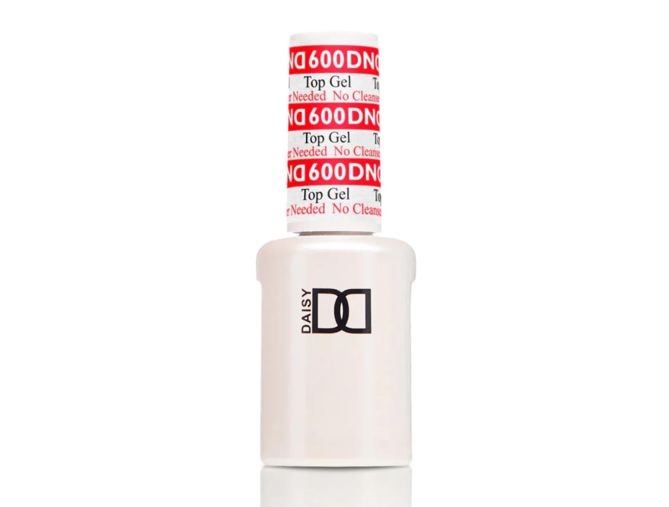 DND GEL TOP COAT (DND 600 NO CLEANSER TOP), CLEAR