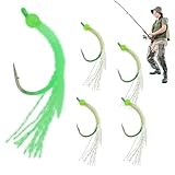 Generisch Angelköder Für Barsch | 5 Stück Leuchtende Kunstköder Set Für Nachtangeln - 4.5 Zentimeter Süßwasser Angelköder | Für Angler Outdoor An