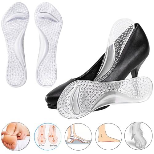 2 Pares Plantillas Gel Adhesivas para Tacones Altos miniatura 3