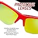 Sun-Staches Lightning McQueen Toddler Sunglasses - Stylish, Comfortable & Durable UV-Protective Lightning McQueen Cars Sunglasses With Soft Carrying Case - Official Cars Disney Pixar Accessories