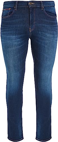 Tommy Jeans Jeans Uomo Elasticizzati, Blu (Aspen