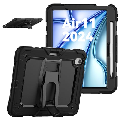 Coque iPad Air 11 M2 antichoc blindée robuste avec protège-écran et stylet