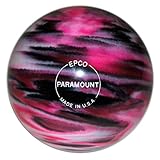 Duckpin Paramount Marbleized Bowling Ball 5'- Magenta/Black/White (3lbs 8oz)