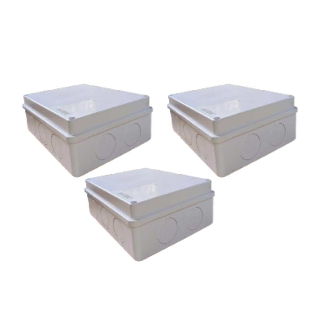 Jainson ABS Junction Box (Pack of 3)/(JJB-200)/IP65 for Electrical Cable Termination(Single Box Dimension-200X155X80)-picture-21