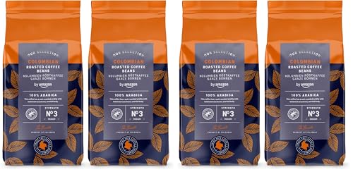 Grains de café arabica Colombie à torréfaction moyenne pour broyeur et moulin 1 kg