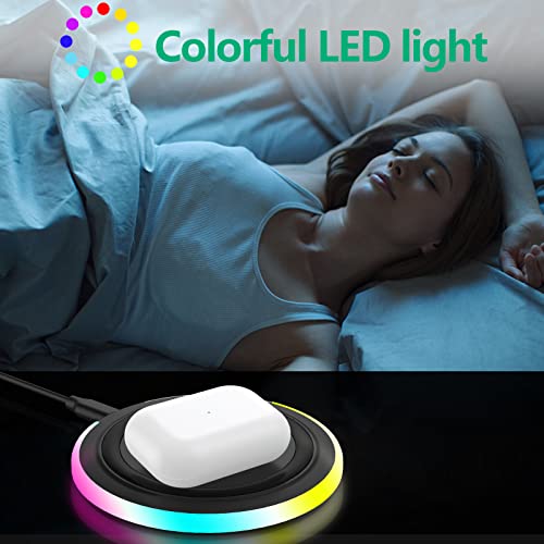 Image of Wireless Charging Pad, 15W Max Fast Wireless Charger, Wireless Phone Charger for iPhone 14 /14Plus /14 Pro /14 Pro Max /13 /12 /11 /X /SE /8, Samsung Galaxy S22 /S21 /S20, Note20 /10, AirPods Pro