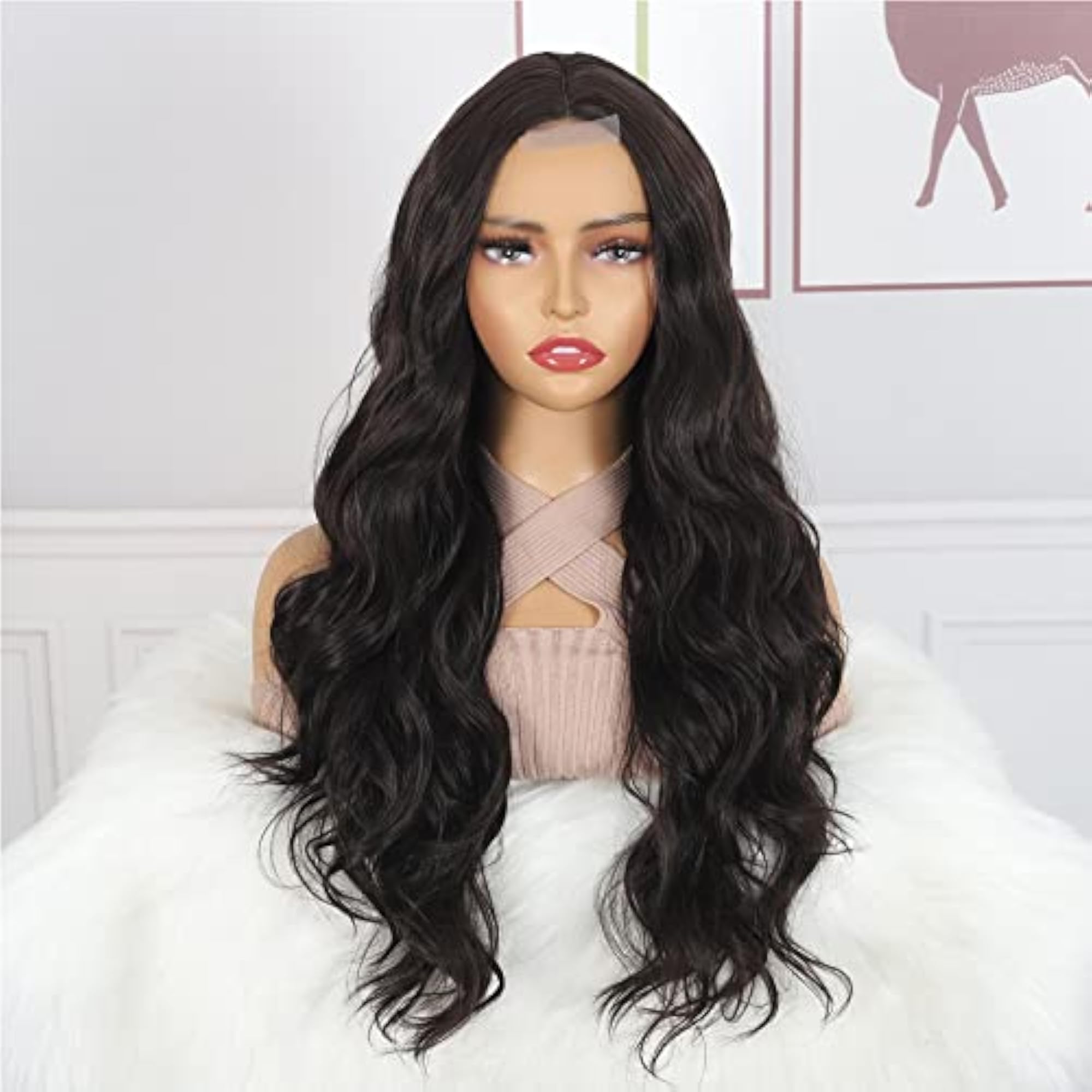 Women's Long Curly Synthetic Hair Extensions Wig