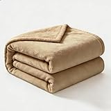 LZJD Sofa Überwurfdecke 60 x 160 cm Weich und Waschbar Wohndecke Kuscheldecke Falten Beständig/Anti-Verfärben für Sofa/Couch Und Tagesdecke, Kamel