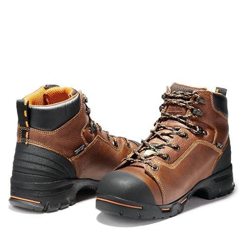 Image of Timberland PRO Men's Endurance 6 Inch Steel Safety Toe Puncture Resistant Waterproof Industrial Work Boot