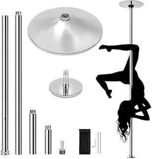 Yaheetech Dance Pole Spinning Static Dancing Pole Portable Removable for Home Club Bar Gym 44.5-108.3” Height Adjudtable & Weight Capacity 500lb