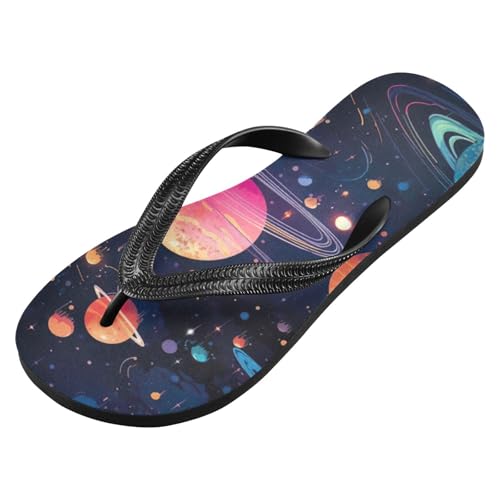 Women Beach Summer Casual Flip Flop Space PlanetsQuick Dry Sandals Slipper for Men 214B2823