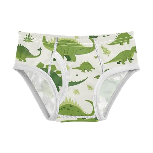 KLL Dinosaurs Green Silhouette Boys Toddler Soft Underwear Cute Undies