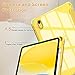 OKP Case for iPad 11-inch (A16) 2025, for 10.9'' iPad 10th Generation 2022, Slime Lightweight i Pad 11th/ 10 th Gen Protective Cover with Trifold Stand, Auto Wake/Sleep, Clear PC Back Shell, Yellow