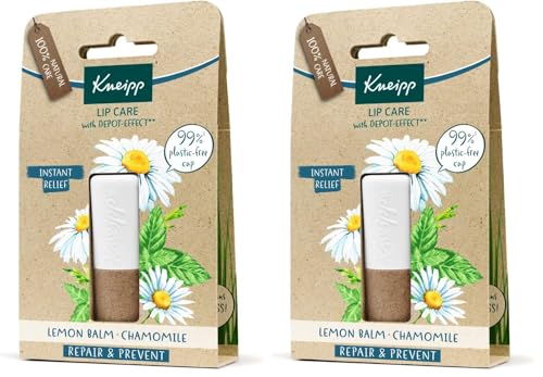 Kneipp Bálsamo Labial Repair & Prevent, Cuida y protege los labios secos y agrietados, Efecto Prolongado, Vegano y de Origen 100% Natural, 1x4.7g (Paquete de 2)