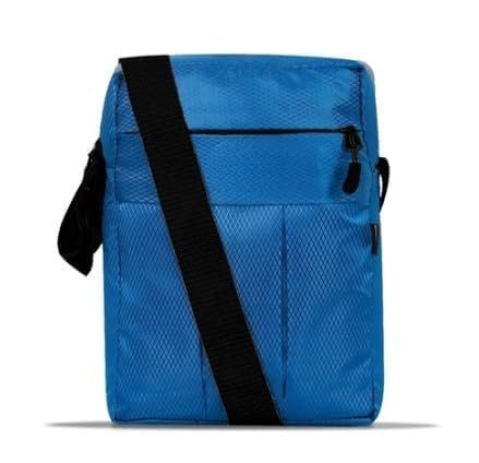 Nylon Sling Crossbody Travel Bag – Light Blue Lightweight Multi-Pocket Shoulder Bag for Men & Women-image-44