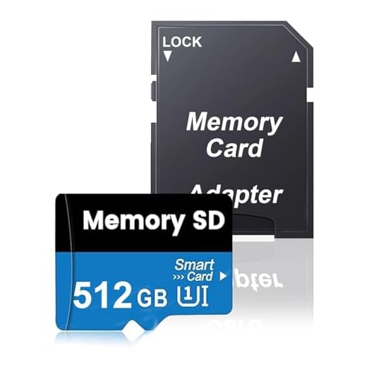 Scheda di Memoria 512GB con Adattatore, Schede SD Grande Capacità a Impermeabile Scheda TF UHD Ad Alta Velocità SD Card Mini Class 10 Memory Card per Smartphone/Fotocamera/Dash Cam/Drone